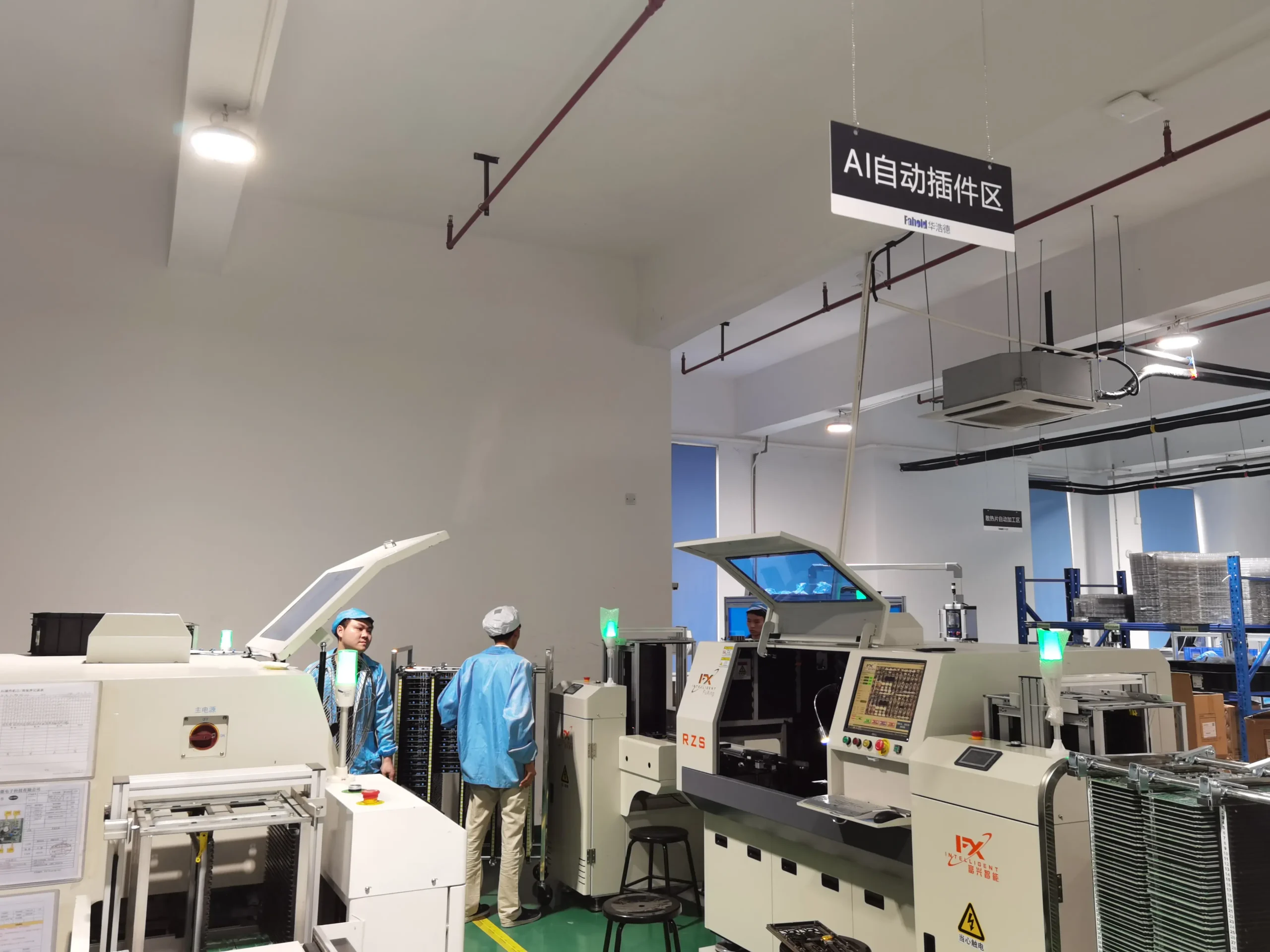FAHOLD automated LED driver production line at the Foshan manufacturing base