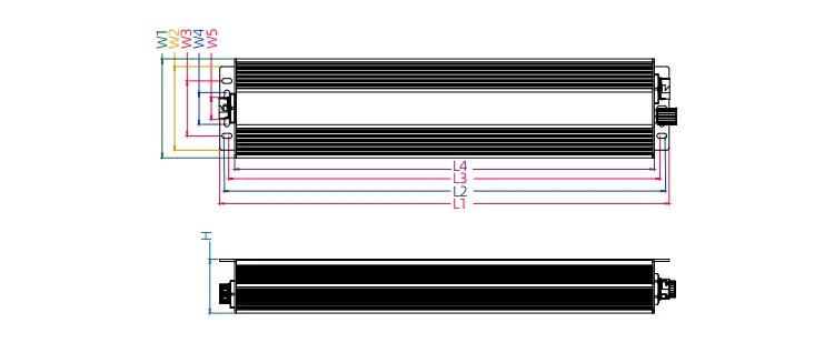 H1-V Series 200-480Vac isolated horticulture LED driver wiring diagram
