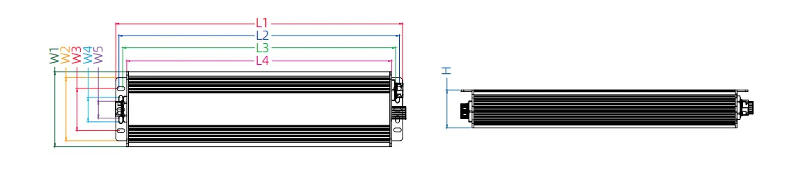 R4 high-power non-isolated grow light LED driver wiring diagram