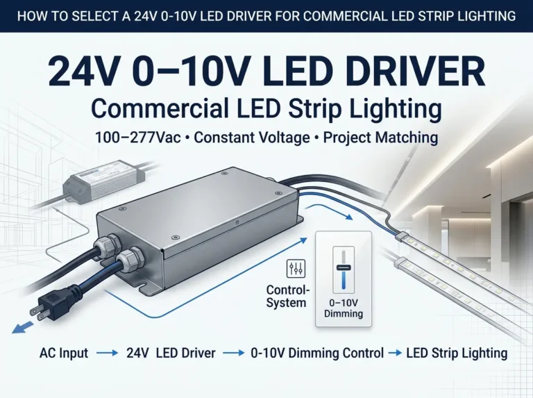 How to Select a 24V 0-10V LED Driver for Commercial LED Strip Lighting