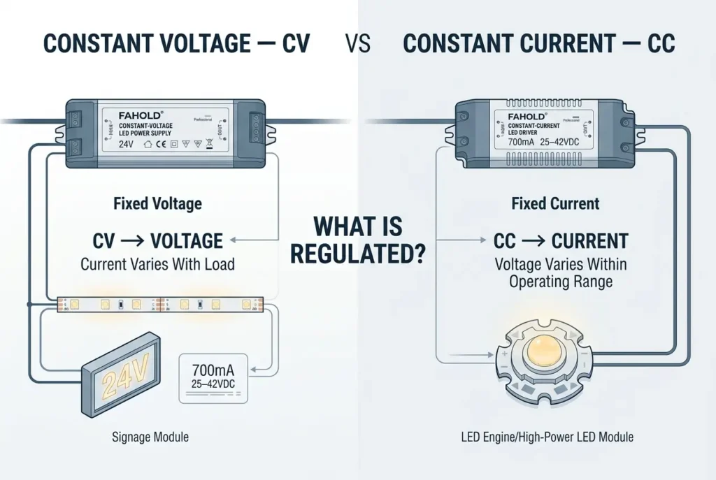 Constant voltage vs constant current LED driver comparison