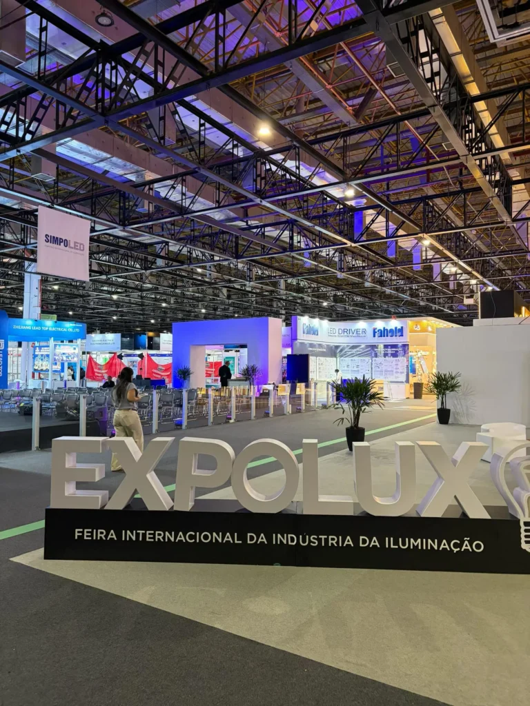 Expolux 2026 exhibition floor with the FAHOLD booth visible in the background.