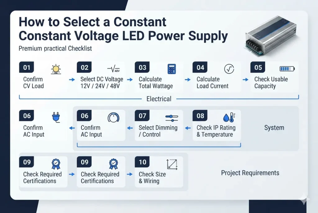 how-to-select-constant-voltage-led-power-supply
